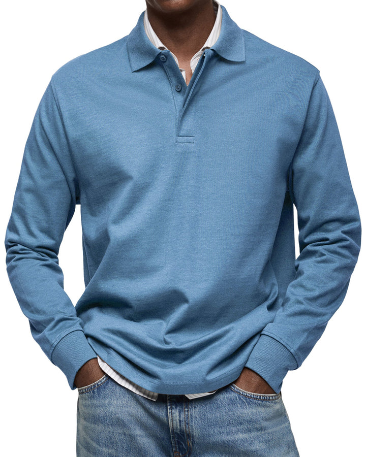 Jason | The Long-Sleeve Luxury Polo