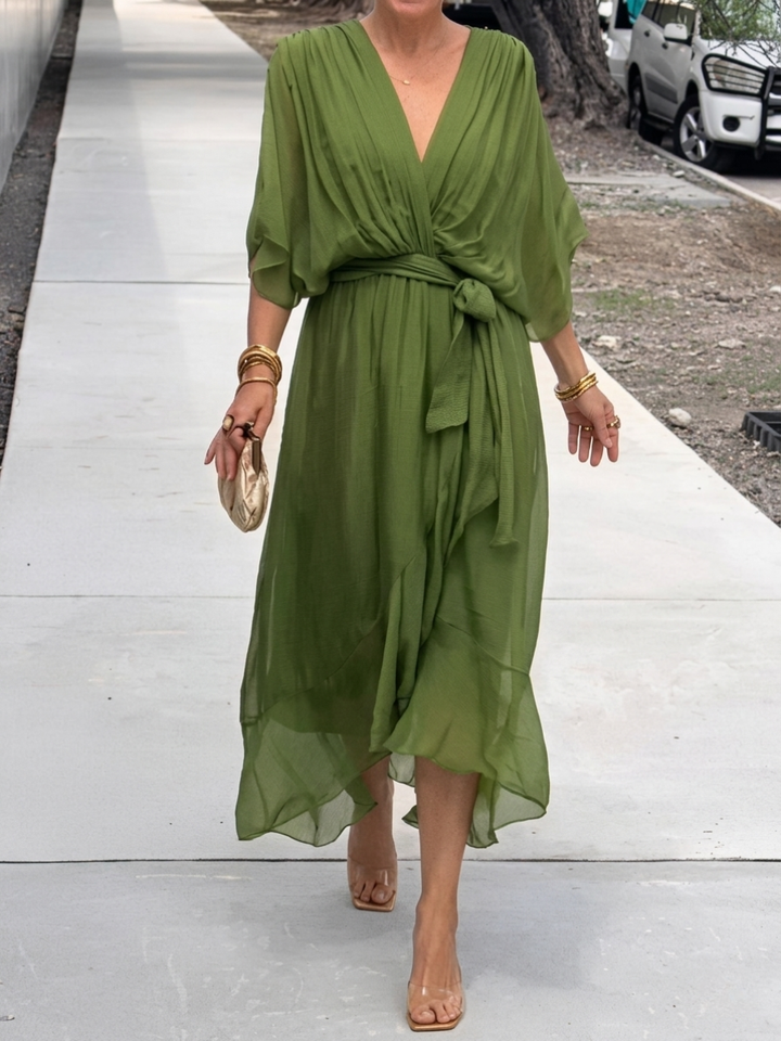 Janet | Flattering Spring Wrap Dress