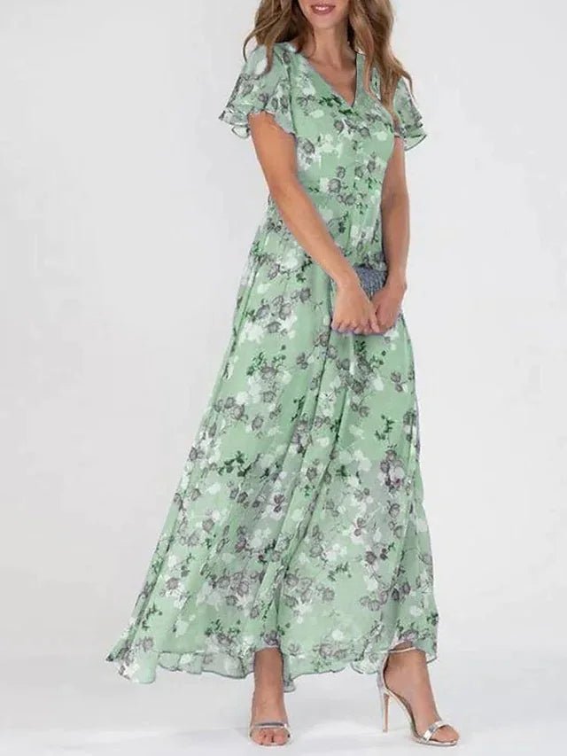 Dolores | Flowing Floral Maxi Dress