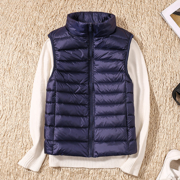 Amira™ | Lightweight Puffer Vest with Pleated Design