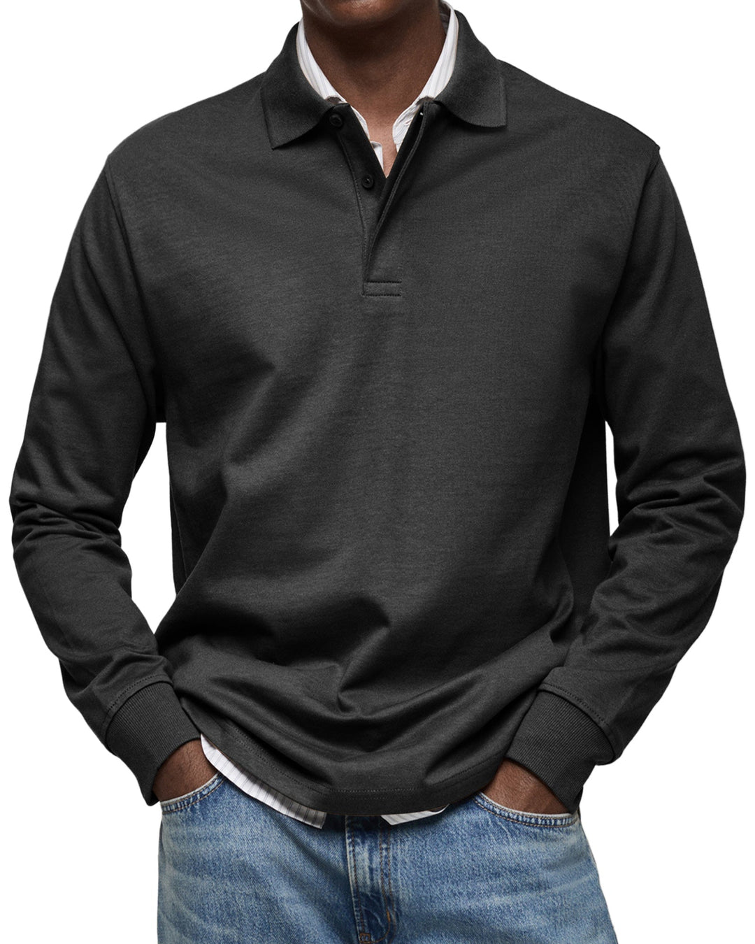 Jason | The Long-Sleeve Luxury Polo
