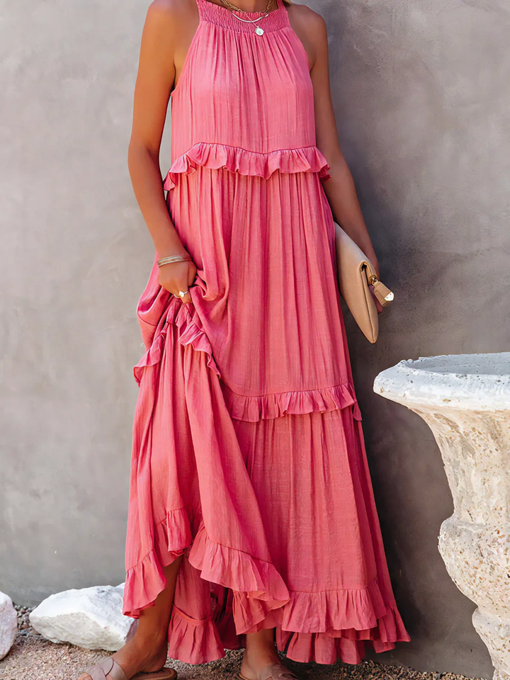 Cherry | Flow & Flutter Maxi Dress