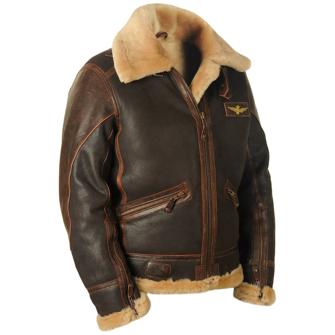 Andre | Classic Shearling Pilot Jacket