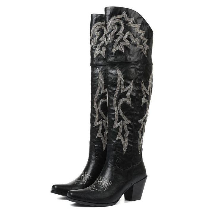 CHEYENNE™ –  Classic Over-the-Knee Cowboy Boots