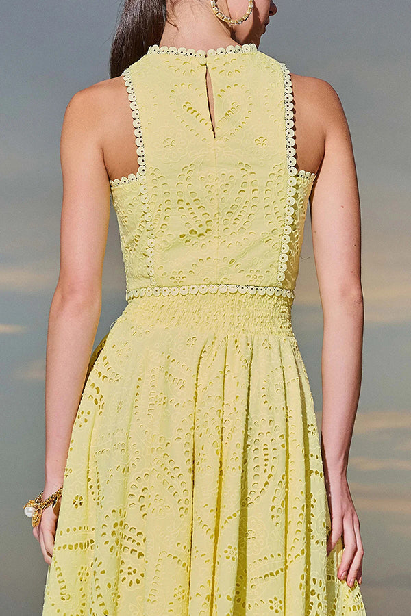 Larissa | Embroidered Top & High-Waist Maxi Skirt Set | Elegant Two Piece Outfit