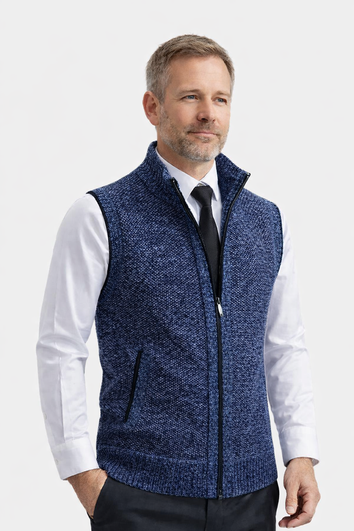Elegant Gilet with Full Zip