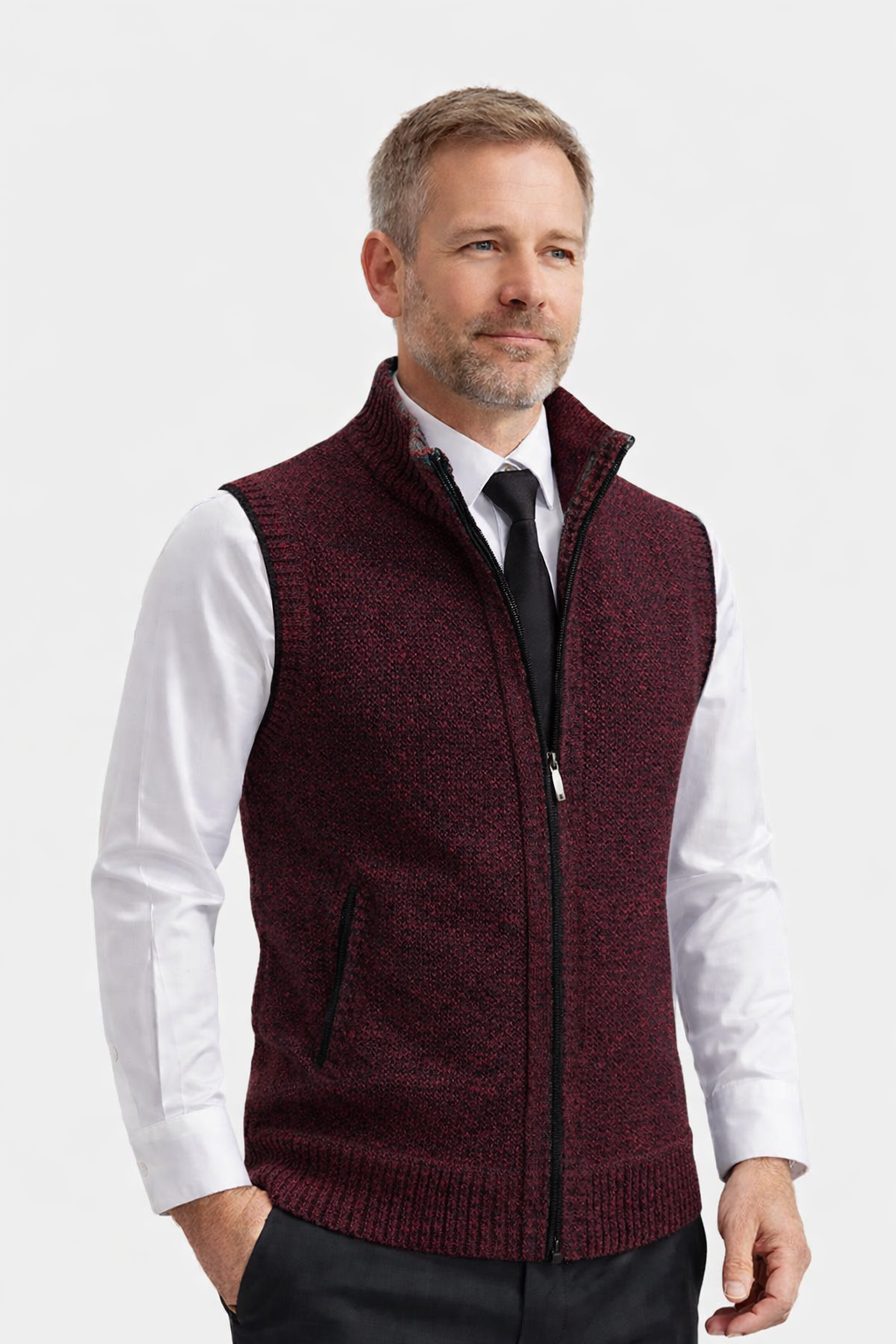Elegant Gilet with Full Zip