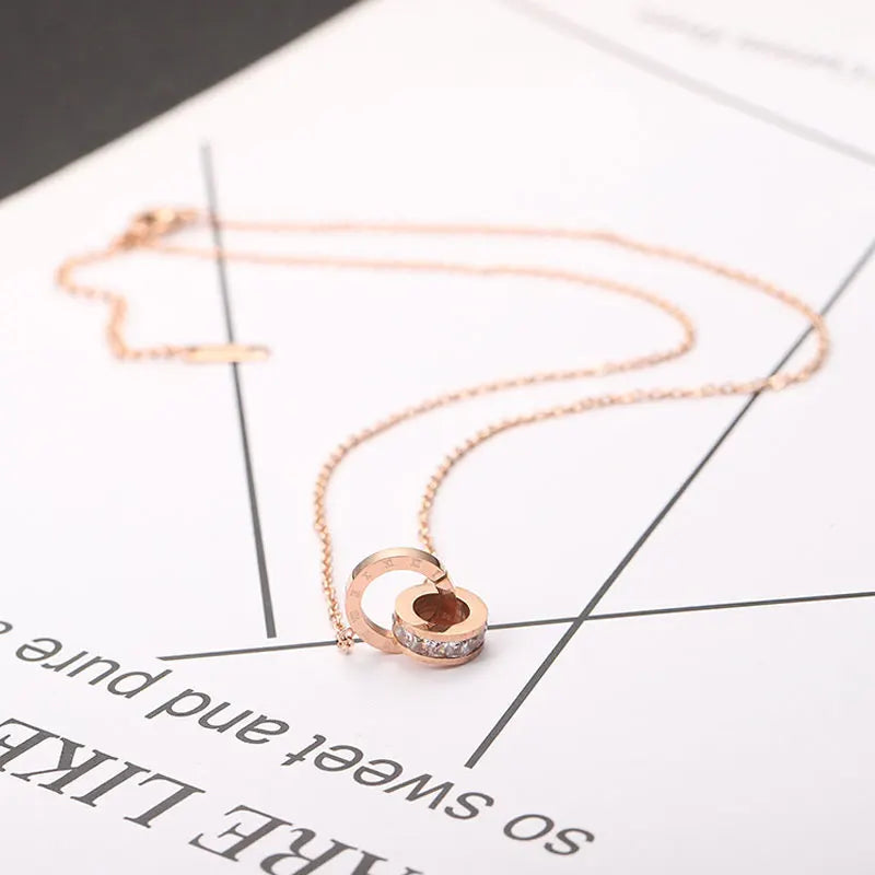 CYNTHIA™ – Roman Numeral Charm Necklace