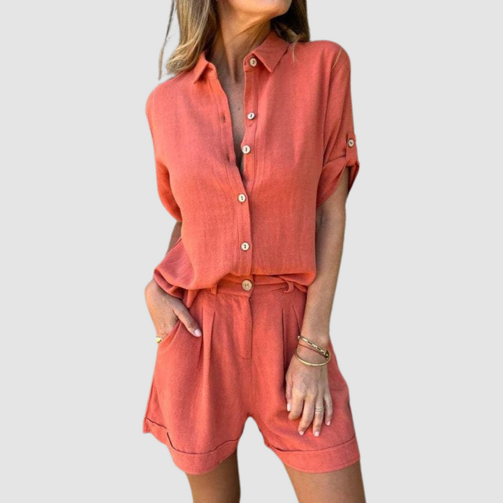 Alba Summer Set | Lightweight Top and Relaxed Trousers