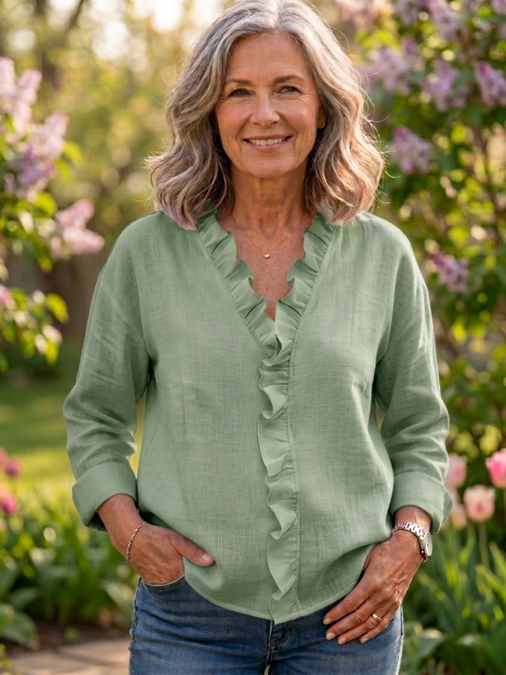 Karen | Soft Ruffle Everyday Blouse