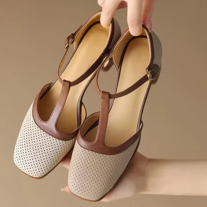 Isava | Mid Heel Shoes Real Leather