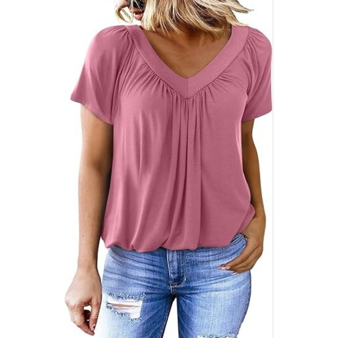 Kathleen | Casual V-Neck Top