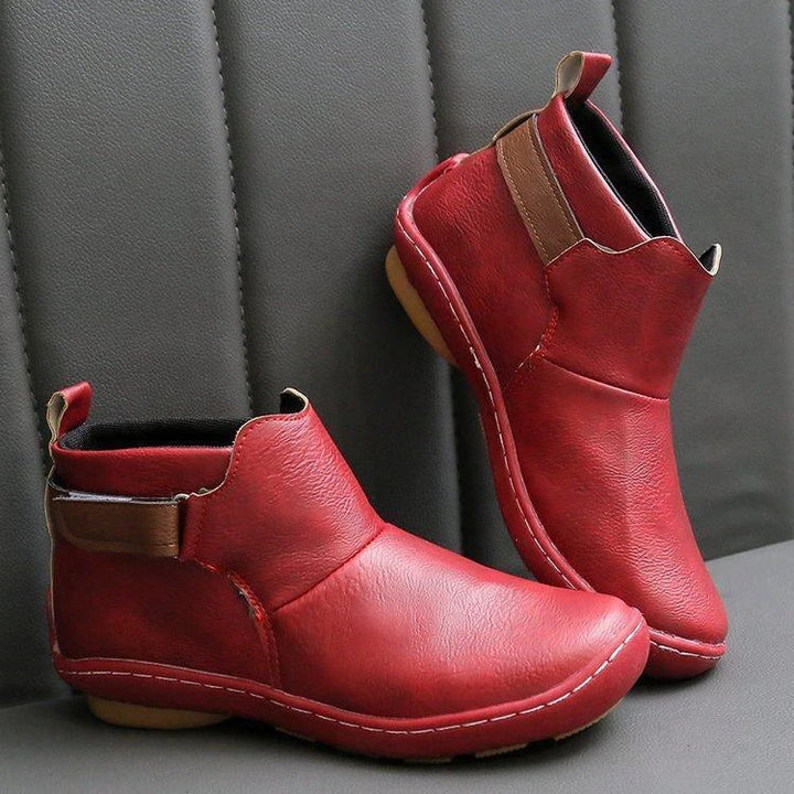 Women's Autumn Ankle Boots with Side Strap Detail 1