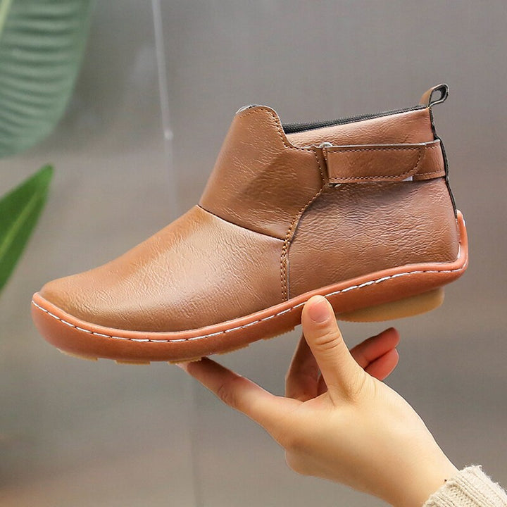 Women's Autumn Ankle Boots with Side Strap Detail 3