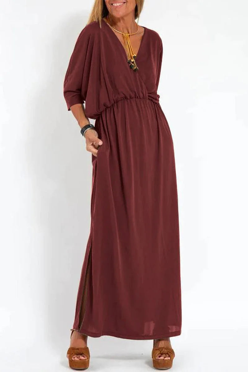 Clara | Flattering V-Neck Maxi Dress