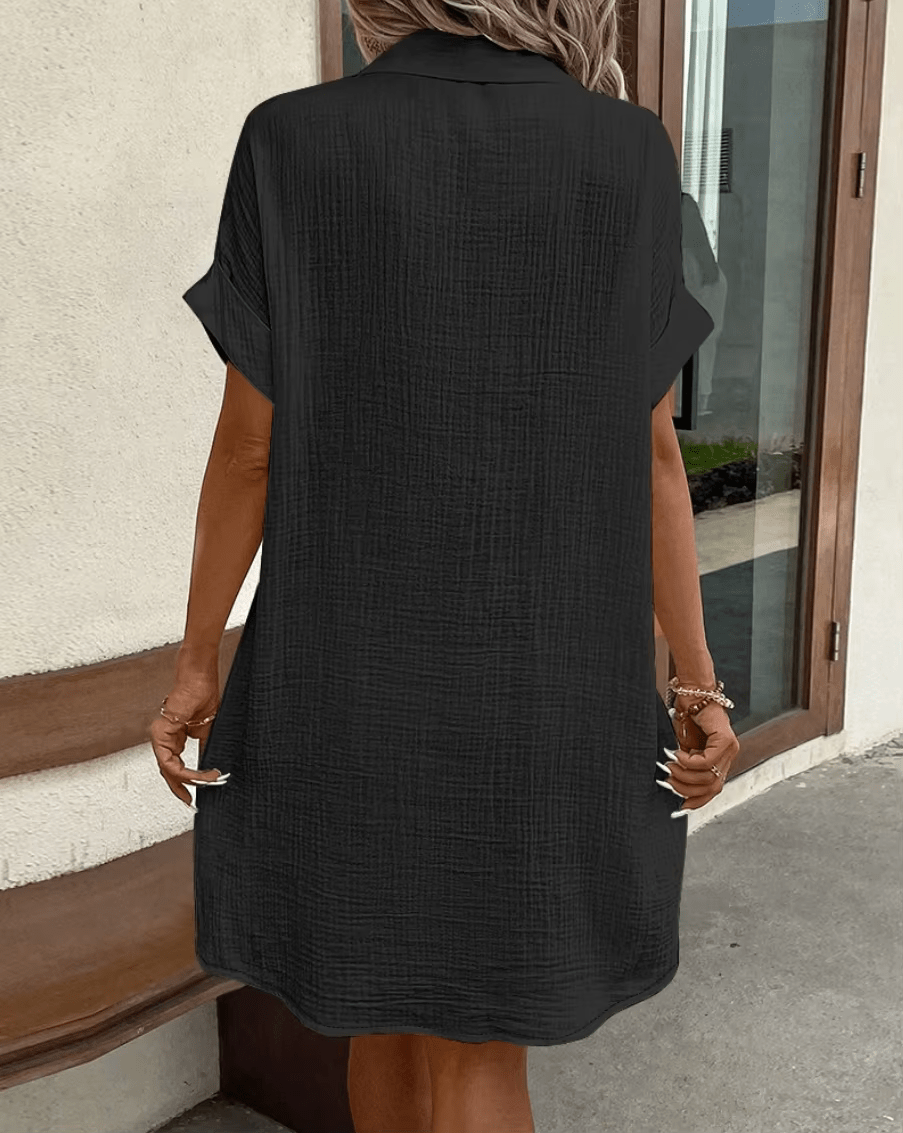 Lucette | Button Shirt Midi Dress