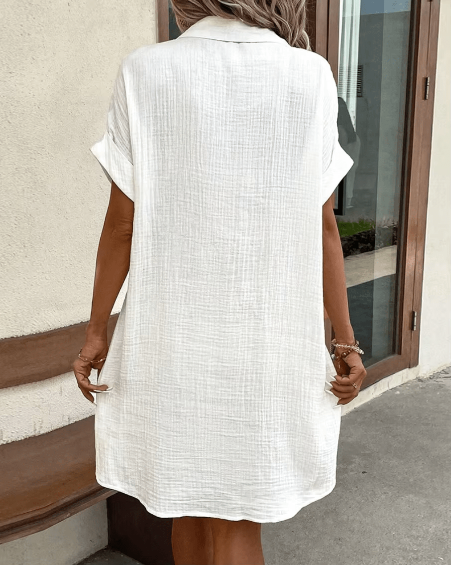 Lucette | Button Shirt Midi Dress