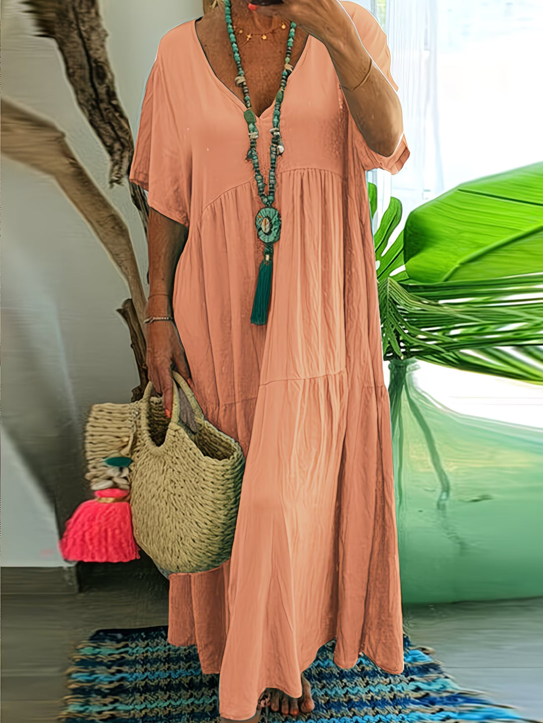 Elena | Flattering Waist Maxi Dress
