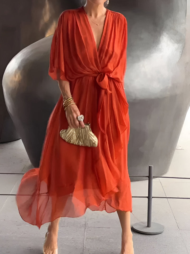 Janet | Flattering Spring Wrap Dress