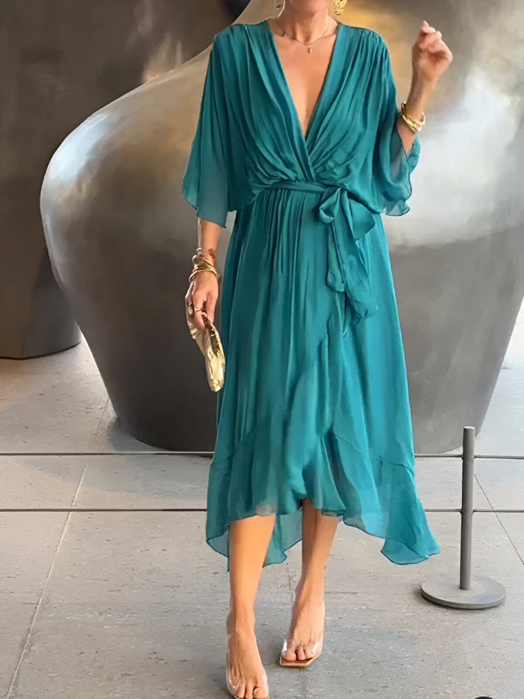Janet | Flattering Spring Wrap Dress